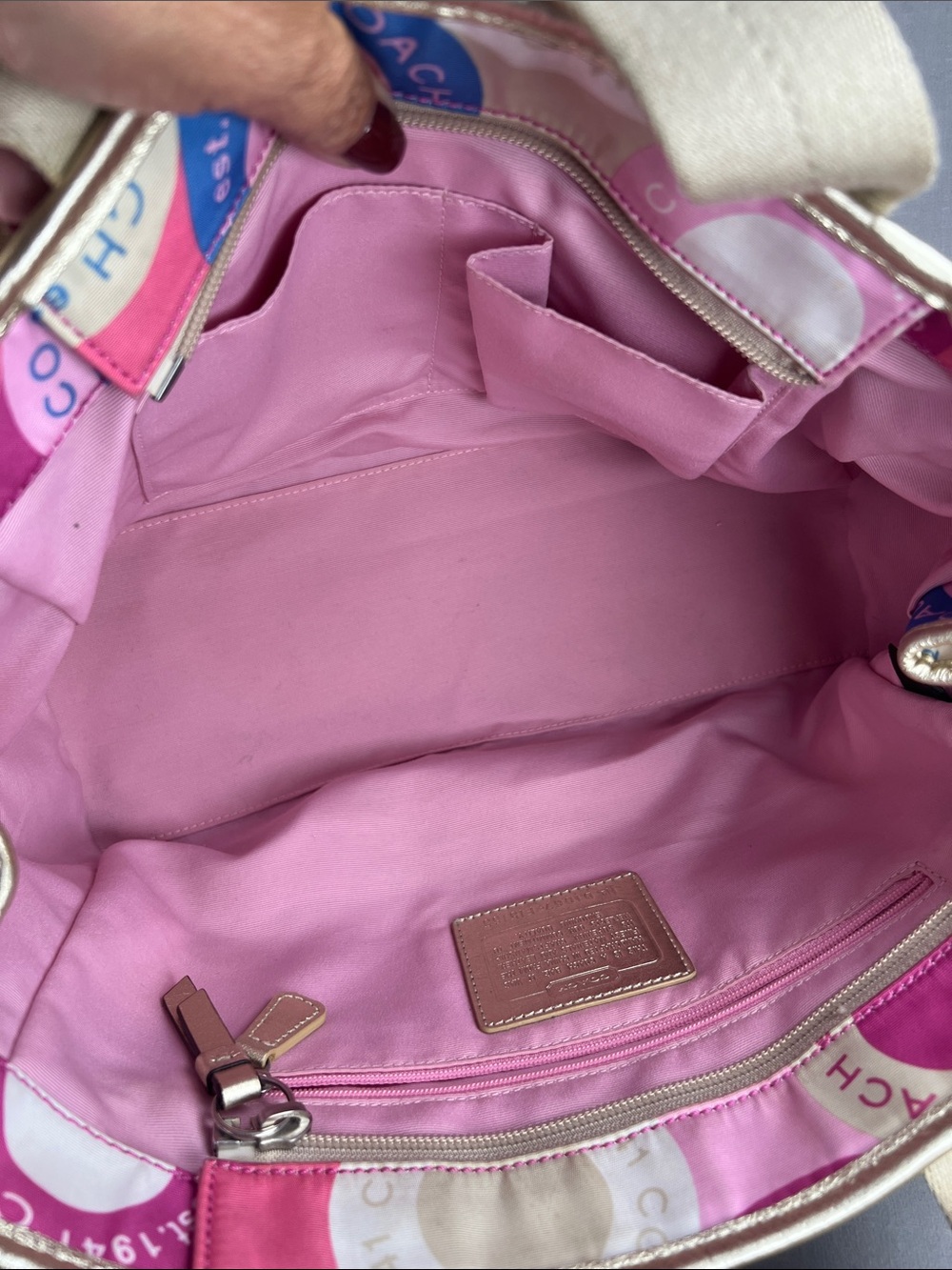 Coach 2010 Tote with Gold-Tone Trim - Picture 8 of 12